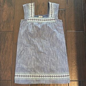 Faherty Indigo and Ivory Casual Dress